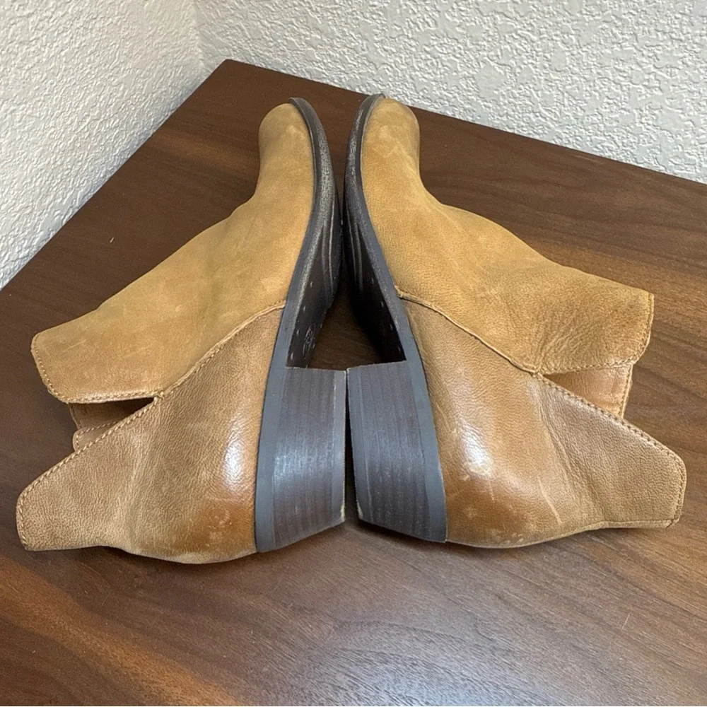 Lucky‎ Brand Banterr Ankle Booties Brown Soft Leather 1.5